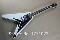 Электрогитара гитара Gibson Epiphone Flying V China белый струны сквозные Ebony