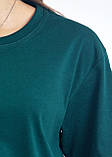 Чоловіча темно-зелена футболка, бавовна 100% щільність 160, футболки однотонні чоловічі жіночі, фото 3