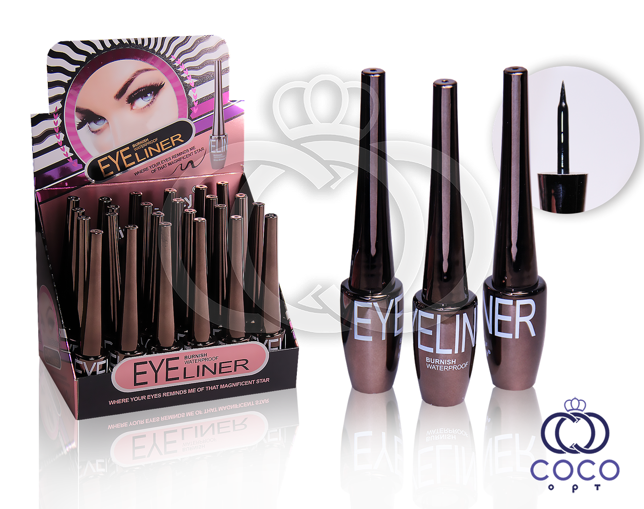 Підводка для очей Eye Liner Waterproof Burnish, фото 1