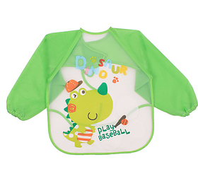 Слинявчик з рукавами для творчості Динозавр грає в бейсбол без кишені(02240)