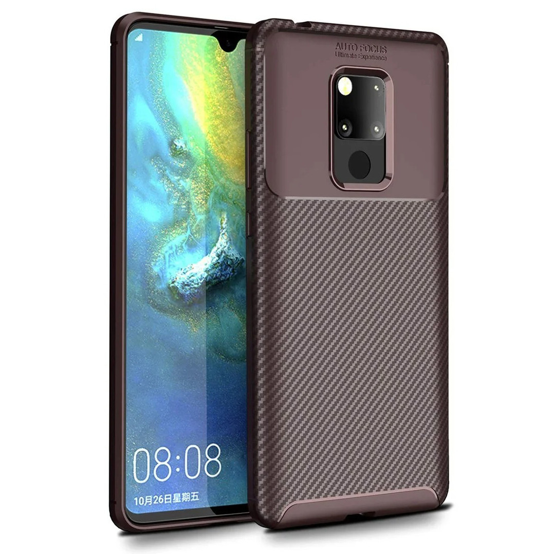 Чохол Carbon Case Huawei Mate 20 Коричневий