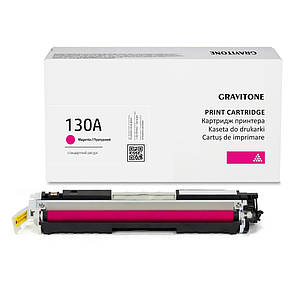 Картридж сумісний HP 130A (CF353A) Magenta, пурпурний, 1.000 стор., аналог від Gravitone