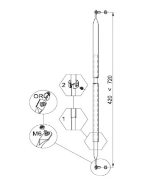 Тяга для девіатора Cipierre 601/М6/В (Італія)