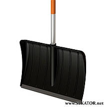 Лопата - скрепер Fiskars / Фіскарс для прибирання снігу полегшена SNOWXPERT 143001, фото 4