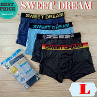 Мужские трусы боксеры Sweet Dream cotton A1020 размер L разные расцветки ТМБ-18800