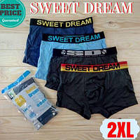 Мужские трусы боксеры Sweet Dream cotton A1020 размер 2XL разные расцветки ТМБ-18802