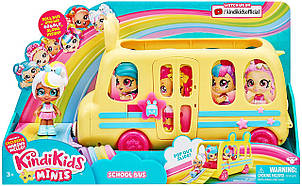 Міні лялька Кінді Кидс Маршу Мелло і шкільний автобус / Kindi Kids Minis Collectible School Bus