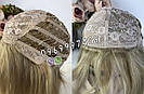 💎Натуральний жіночий парик баклажан з чубчиком, натуральний волосся 💎, фото 6