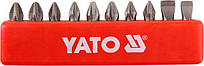 Набір біт YT-0482 (1/4", 25мм, 10шт) YATO