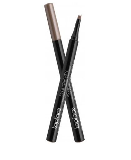 Маркер для брів TopFace Eyebrow Pen з ефектом мікроблейдінга PT616 № 001 Світло-коричневий