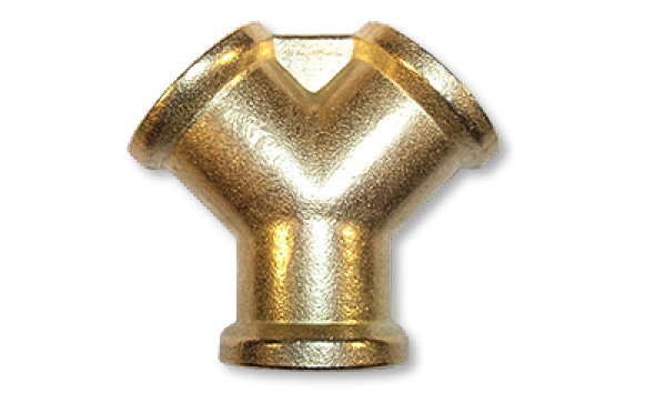 Двойник 3 x РВ 3/8", латунь, SP030