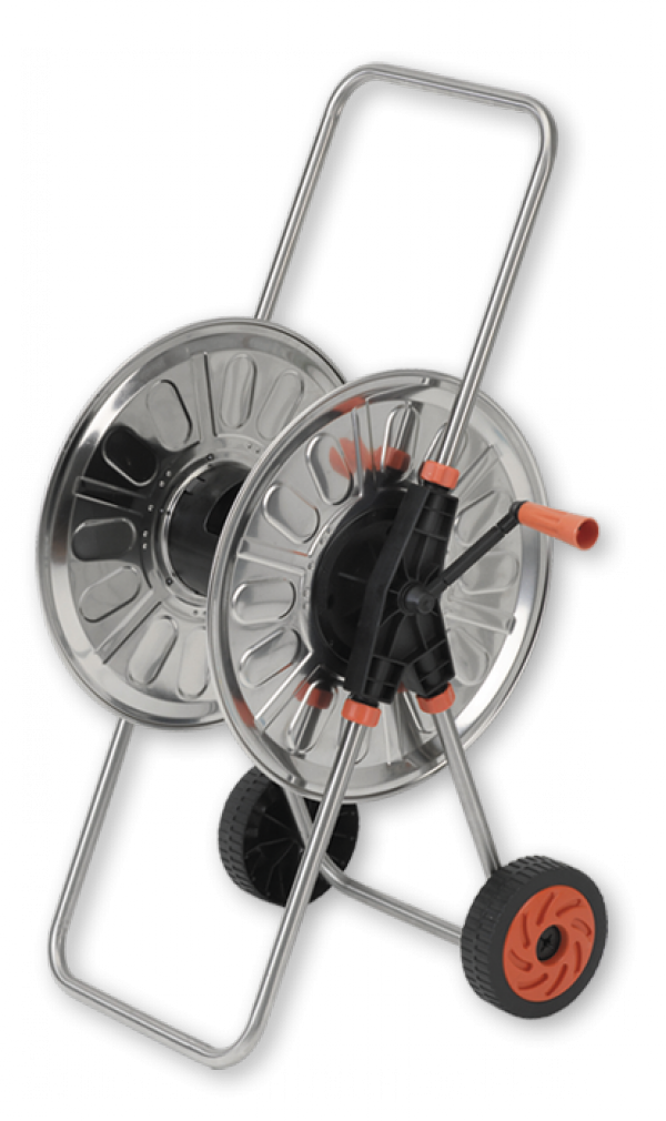 Візок для шланга 1/2 80 м, неіржавка сталь, CARINOX, AG4280, фото 1