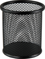 Підставка для ручок Axent 2110-01-A кругла, металева сіточка, 80х80х100мм, чорна