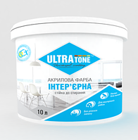 Акриловая краска интерьерная "Ultratone" стойкая к истиранию