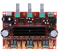 Плата усилитель сабвуфер TPA3116D2 2.1, 12-24 В, 4 А, 50x2 Вт + 100 Вт