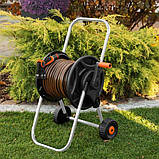 Комплект для поливання: візок, шланг 1/2" 20 м, арматура BLACK LINE, ECO-AG26020SET2, фото 3