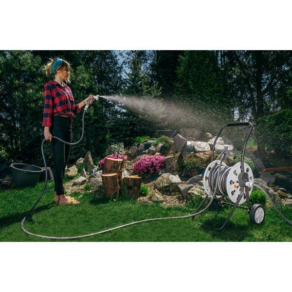 Комплект із візком для шланга TITAN REEL 1/2" 60 м WHITE LINE, WL-W5000, фото 1