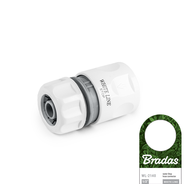 Конектор для шланга 1/2", STOP, WHITE LINE, WL-2140 Польща