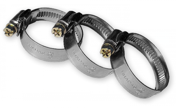 Хомут черв'ячний нержавіючий BRADAS 90-110мм, 
BSW2 90-110/12