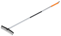 Грабли пластиковые 12 зубцов, с металлическим черенком, TQ-G12TS