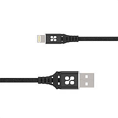 Кабель Promate NerveLink-i2 USB/Lightning MFI 2.4А 2 м Black (nervelink-i2.black)