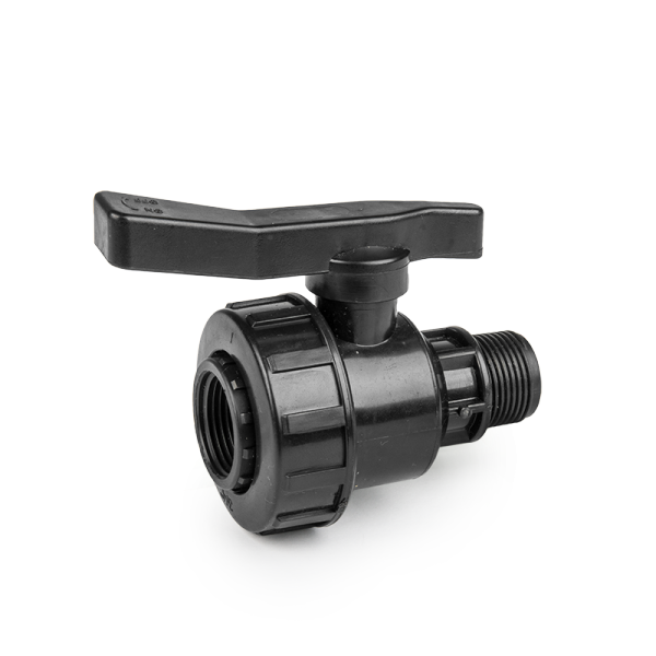 Кран для труб PE, GW3/4", із зовнішньою різзю 3/4", PN10, GW3/4" DSRA10VF34M34