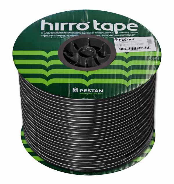 Крапельна стрічка 8 mil (0.2 мм), Ø 16 мм, 20 см, 1,5 л/год, HIRRO TAPE, бухта 500 метрів Польща