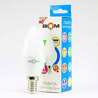 Свiтлодiодна лампа Biom BT-549 C37 4W E14 3000К матова