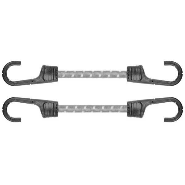 Гумовий шнур із гачками, 2 х 40 см, PVC BUNGEE CORD HOOK, BCH2-08040GY-B Польща, фото 1
