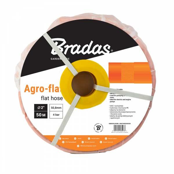 Шланг плоский AGRO-FLAT PE W.P.4 – 1 1/2” – 100м, ORANGE, WAF4B112100