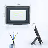 Світлодіодний прожектор BIOM 50W S5-SMD-50-Slim 6300К 220V IP65, фото 3
