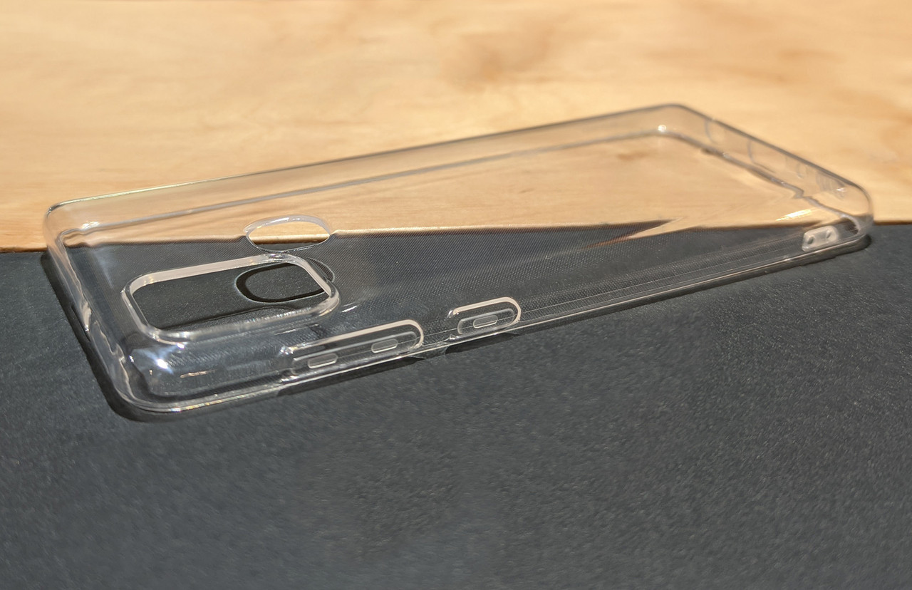Чехол для Samsung A21S / A217 силиконовый противоударный прозрачный Ultra Thin - фото 2 - id-p1354363591