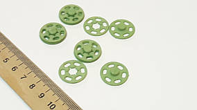 Кнопки пришивные пластиковые для одежды 5 штук. 1,8-2 см. Кнопки для одягу пришивні. Салатові