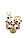 Ваза керамічна "Тюльпан" h = 38 см, ручне ліплення, розпис, фото 2