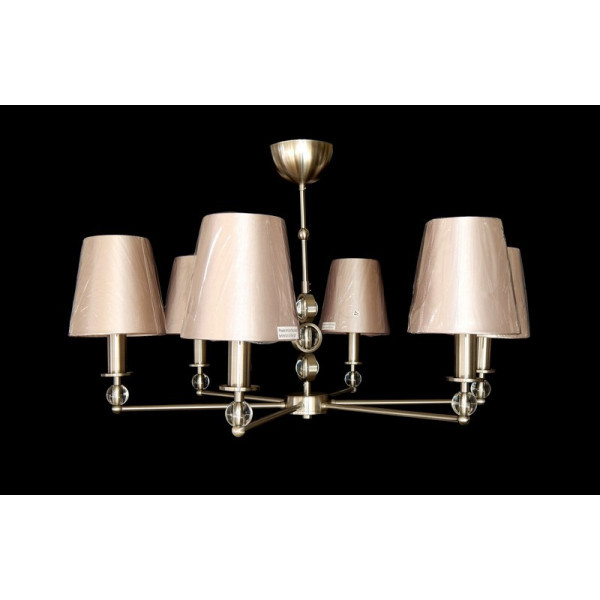 Люстра з абажурами із сучасним стилем Linisoln 5047/6 BR 50*80 см, фото 1