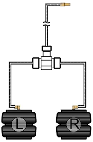 Стандартная схема монтажа пневмомагістралі