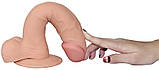Фалоімітатор з мошонкою The Ultra Soft Dude Flesh 9, фото 5