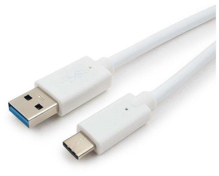 Кабель USB 3.0 (AM) - Type-C (CM) 1м Cablexpert CCP-USB3-AMCM-1M-W білий