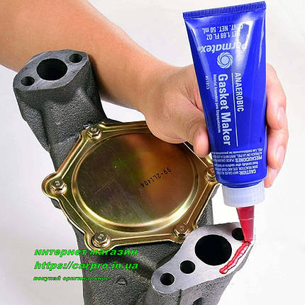 Анаеробний, герметик фланцевих з'єднань Permatex Anaerobic Gasket Maker, фото 2