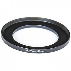 Підвищене перехідне кільце 43-58 мм для об'єктива.