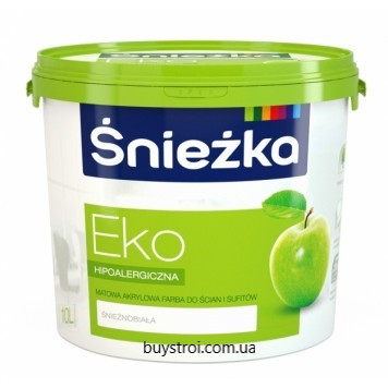 Sniezka Eko (Снєжка Еко) Гіпоалергенна акрилова фарба для стін і стель