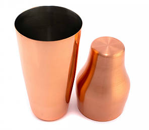 Шейкер Профі 700 мл з мідним покриттям для міксів та преміксів професійне обладнання для бару, фото 2