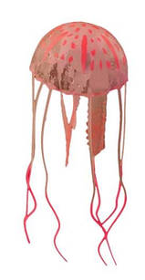 Медуза, декор для акваріума Червоний