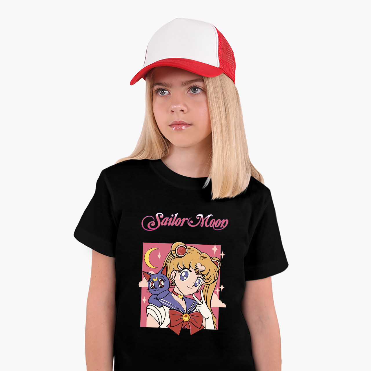 Дитяча футболка Сейлор Мун (Sailor Moon), кольорова футболка Аніме, фото 1