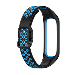 Силіконовий ремінець Primo Perfor Sport для фітнес-браслета Samsung Galaxy Fit 2 (SM-R220) - Black&Blue