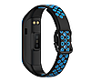 Силіконовий ремінець Primo Perfor Sport для фітнес-браслета Samsung Galaxy Fit 2 (SM-R220) - Black&Blue, фото 3