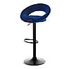 Стілець барний хокер Homart 759VB велюр синій (9342), фото 3