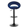 Стілець барний хокер Homart 759VB велюр синій (9342), фото 2