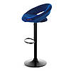 Стілець барний хокер Homart 759VB велюр синій (9342), фото 4