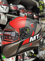 Мотошлем MT Helmets Targo RED-BLACK-BROWN